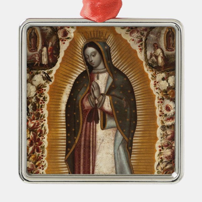 ADORNO METÁLICO NUESTRA SEÑORA DE GUADALUPE REZA POR NOSOTROS (Frente)