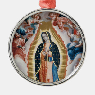 ADORNO METÁLICO NUESTRA SEÑORA DE GUADALUPE REZA POR NOSOTROS
