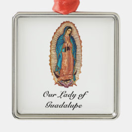 Adorno Metálico Nuestra Señora de Guadalupe Tilma Milagrosa Arte F