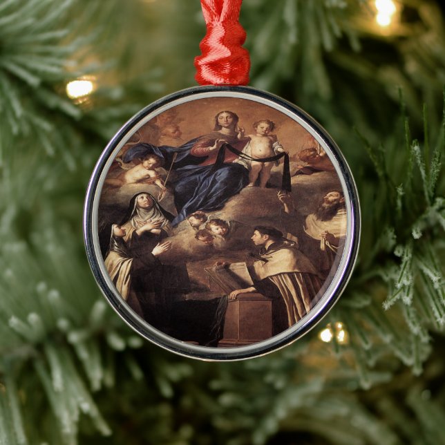 Adorno Metálico Nuestra Señora del Monte Carmel 1641 (Árbol)