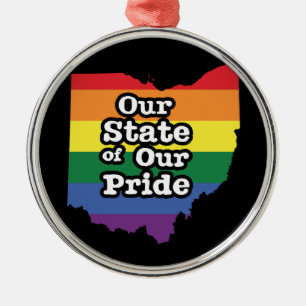 Adorno Metálico Nuestro estado de orgullo  Ohio