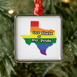 Adorno Metálico Nuestro estado de orgullo Texas