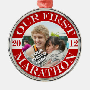 Adorno Metálico Nuestro primer maratón - 2012