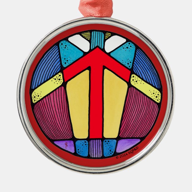 Adorno Metálico Nueva carrera de la victoria en Tiwaz (Frente)