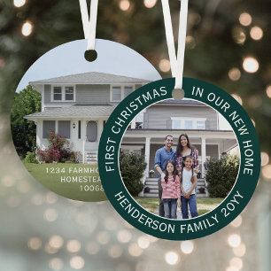 Adorno Metálico Nueva dirección residencial 1er Navidades 2 Foto V