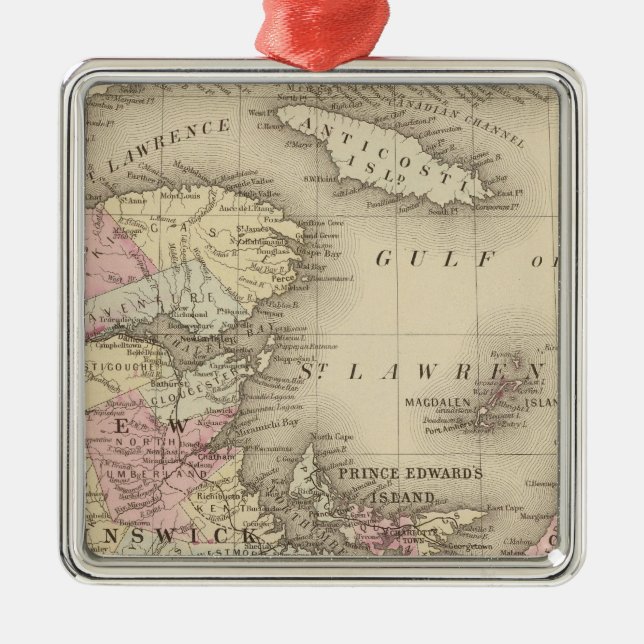 Adorno Metálico Nueva Escocia, Nuevo Brunswick, identificación de (Frente)