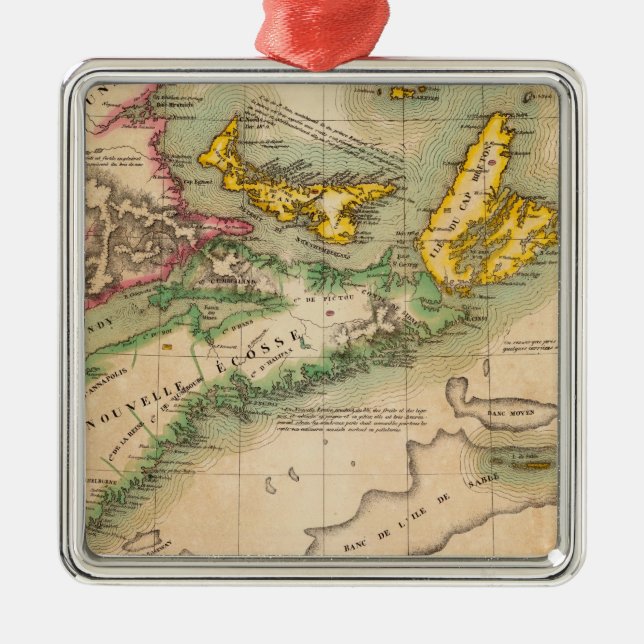 Adorno Metálico Nueva Escocia y Nuevo Brunswick 44 (Frente)