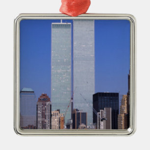 Adorno Metálico Nueva York, Estados Unidos. Torres gemelas del fam