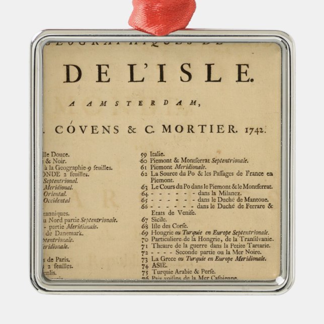 Adorno Metálico Nuevo atlas del mundo (Frente)