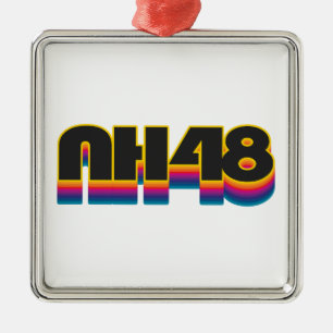 Adorno Metálico Nuevo Hampshire 48 Arcoíris