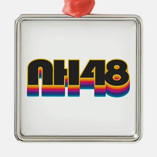 Adorno Metálico Nuevo Hampshire 48 Arcoiris (Frente)