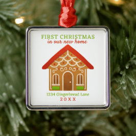 Adorno Metálico Nuevo hogar: primera Navidad