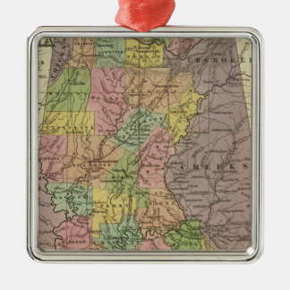 Adorno Metálico Nuevo Mapa De Alabama