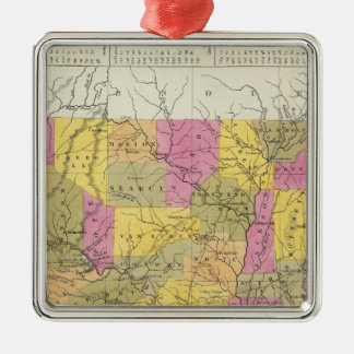 Adorno Metálico Nuevo mapa de Arkansas