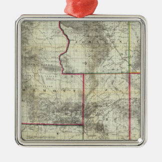 Adorno Metálico Nuevo mapa de Holt, Wyoming