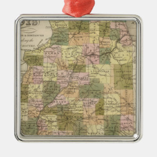 Adorno Metálico Nuevo mapa de Illinois 2