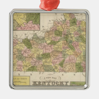 Adorno Metálico Nuevo mapa de Kentucky 2