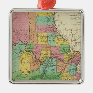 Adorno Metálico Nuevo Mapa De Misuri