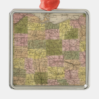 Adorno Metálico Nuevo Mapa De Ohio