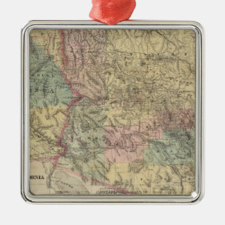 Adorno Metálico Nuevo mapa del territorio de Arizona