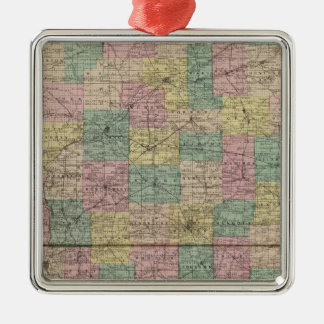 Adorno Metálico Nuevo mapa seccional y del municipio de Indiana