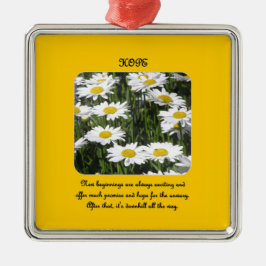 Adorno Metálico nuevos comienzos-son-siempre-excitantes-y-ofrecen-