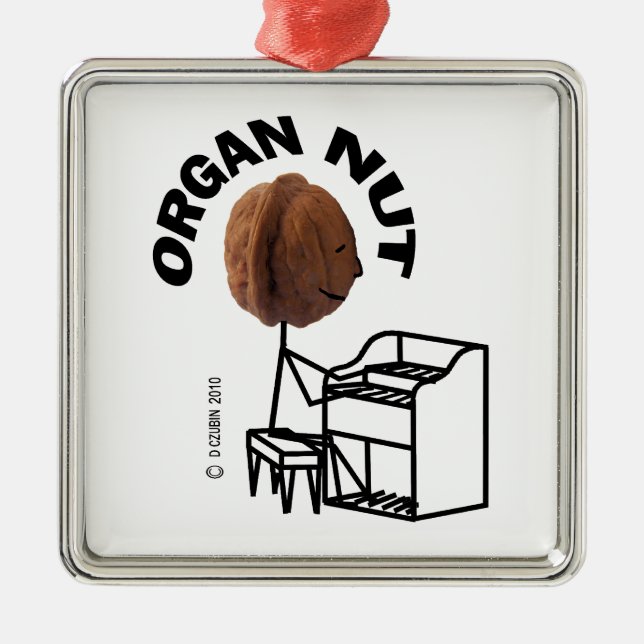 Adorno Metálico Nuez de órganos (Frente)