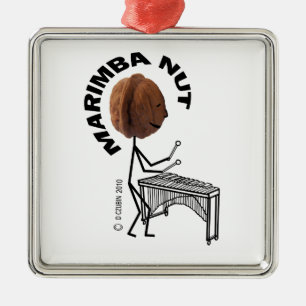 Adorno Metálico Nuez del Marimba