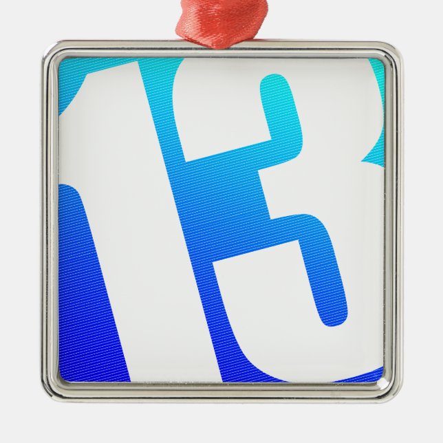 Adorno Metálico Número 13 (Frente)