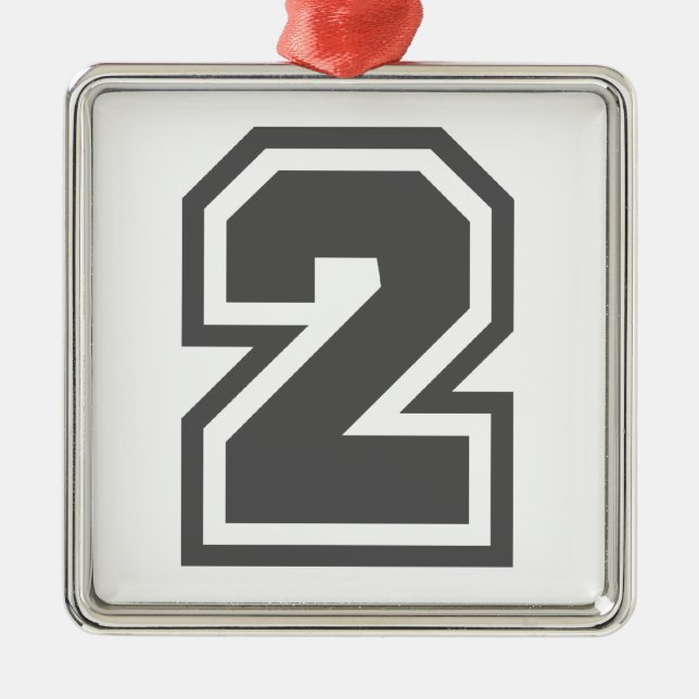 Adorno Metálico Número 2 (Frente)