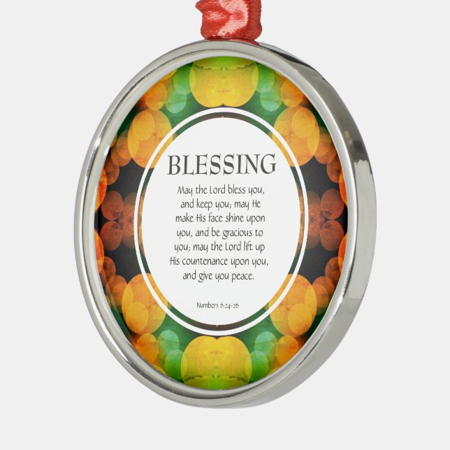 Adorno Metálico Números 6:24-26 QUE JEHOVAH TE BENDIGA (Izquierda)