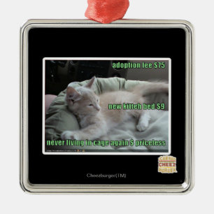 Adorno Metálico Nunca viviendo en una jaula otra vez