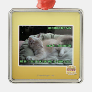 Adorno Metálico Nunca viviendo en una jaula otra vez