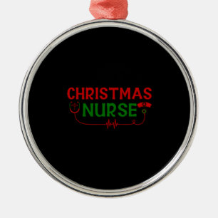 Adorno Metálico Nurse Gift   Enfermeras Navidades