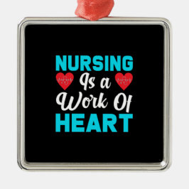 Adorno Metálico Nurse Gift | La Enfermería Es Un Trabajo De Corazó