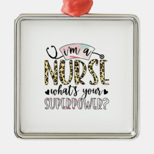 Adorno Metálico Nurse Gift   Orgullosa superenfermera