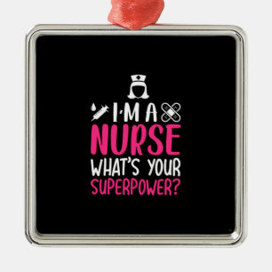Adorno Metálico Nurse Gift   Soy Una Enfermera De Lo Que Es Su Sup