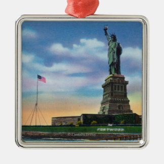 Adorno Metálico NYC, nuevo YorkView de la estatua de la libertad