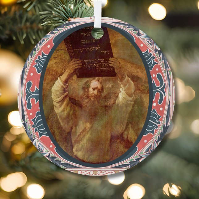 Adorno Metálico O Adonai Moses and Ten Commandments Advent (Subido por el creador)