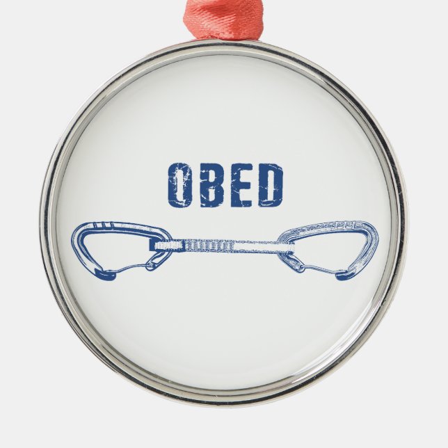 Adorno Metálico Obed Quickdraw para escalada en roca (Frente)