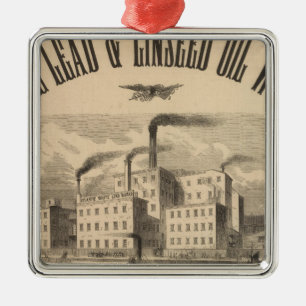 Adorno Metálico Obras de plomo blanco y aceite de linaza del Atlá