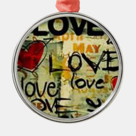 Adorno Metálico Obtén Un Pequeño Graffiti De Amor