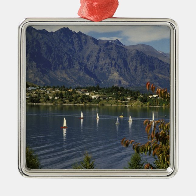 Adorno Metálico Oceanía, Nueva Zelanda, Isla del Sur, Queenstwon. (Frente)