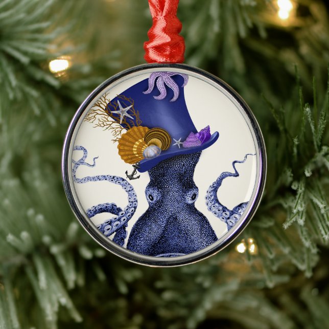 Adorno Metálico Octopus con Gorra náutico (Árbol)