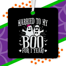 Adorno Metálico Octubre Boda Aniversario divertido 1º aniversario