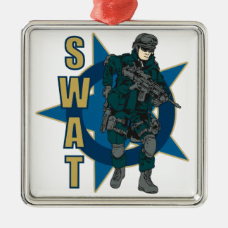 Adorno Metálico Oficial de policía del SWAT