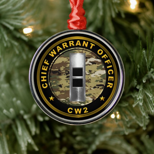 Adorno Metálico Oficial Jefe de Orden CW2 (Árbol)