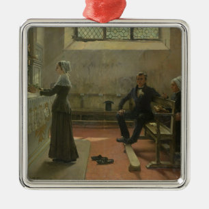 Adorno Metálico Ofrecimiento a la Virgen el día después del