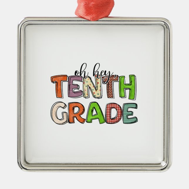 Adorno Metálico Oh Hey Décimo Grado (Frente)