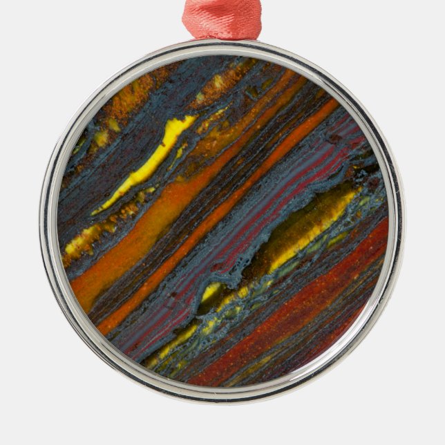 Adorno Metálico Ojo tigre australiano a rayas (Frente)